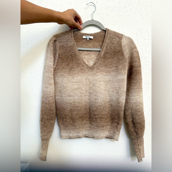 Madewell Sweaters - Madewell Alpaca-Blend Deep V-Neck Sweater